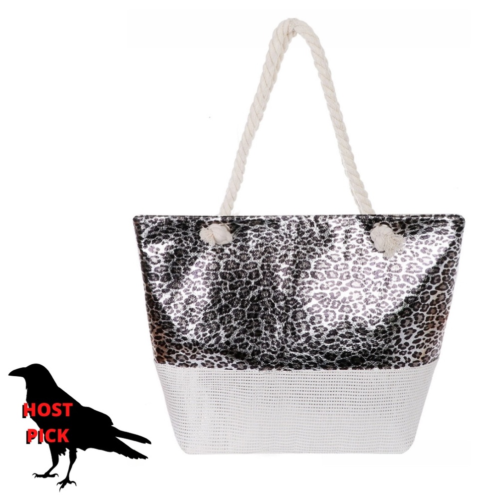 Metallic Leopard Bag